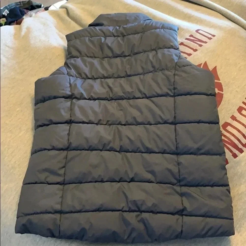 Old Navy Grey puffer vest size M youth